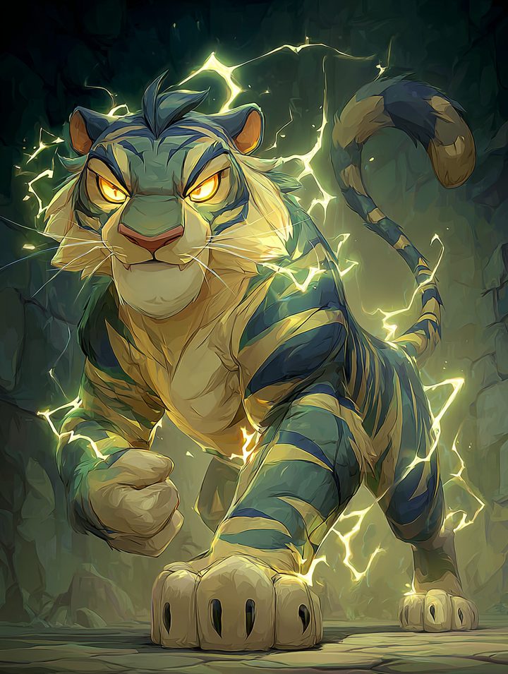 Błysk, the storm tiger — a hero invented at bedtime