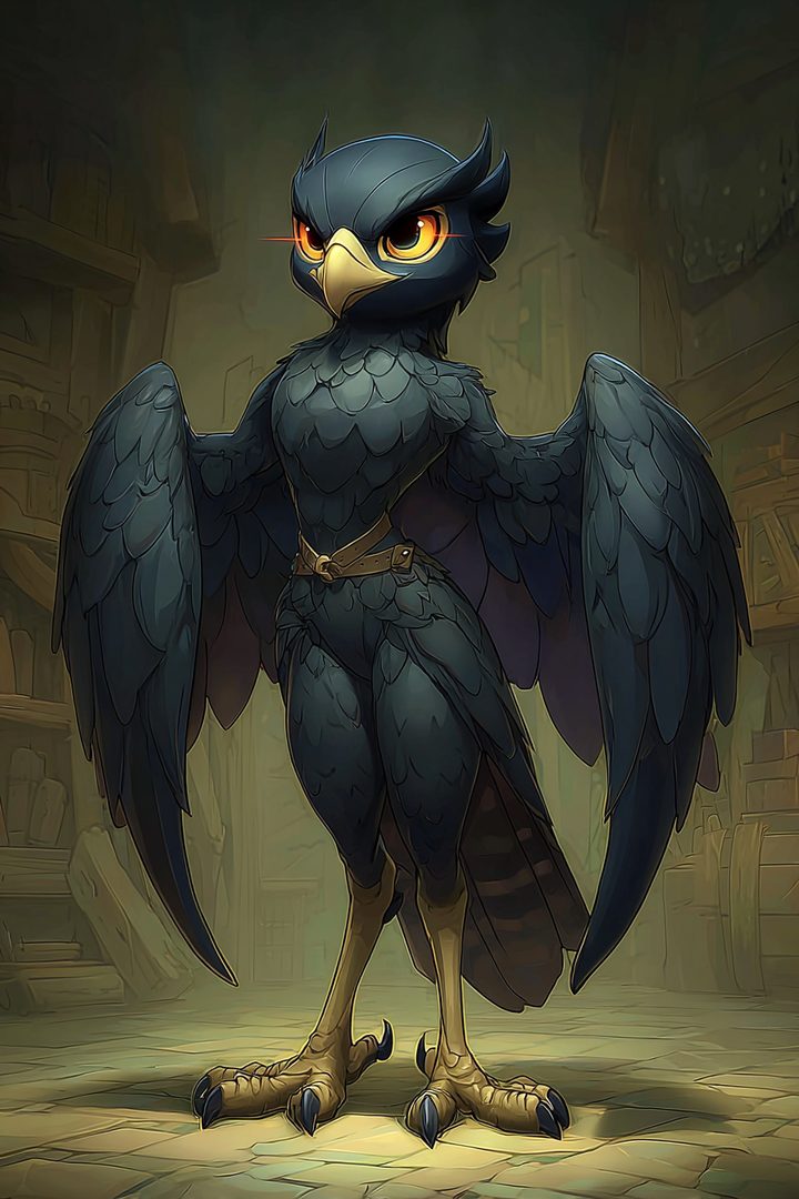 Sombra — a companion painted consistently across every page